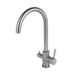 Смеситель для кухни Wasser Zimmer ZM-6008А сатин, с подключением к фильтру питьевой воды, SUS304