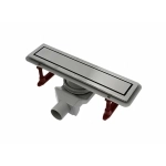 Желоб водоотводящий 400х70 мм TIM ZSt.1121.4002 Evolux Plus с двухсторонней решеткой горизонтальный сток (1/4)