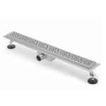 Желоб водоотводящий 450х70 мм TIM BAD414502 нерж.сталь, сухой + гидрозатвор(1/4)