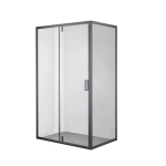 Душевой уголок OLIVE'S DUERO DR-128CR-SW-GB (1200*800*1950мм) прямоугольный, прозрачное стекло 6мм, графит