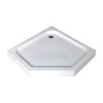 Поддон OLIVE'S P-90155-WH (900*900*150мм) 5-тиугольный, с сифоном, белый