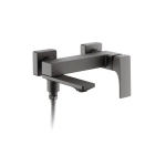 Смеситель для ванны BELZ B60709-3 короткий излив, оружейная сталь (8)