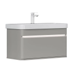 Тумба подвесная EQUIL Elegante 80.2Y tpELGNT80.1Y Амарок/Белый tpELGNT80.1Y (9595)-25.27 с раковиной Nice (9595-80)-25.27