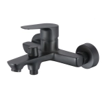 Смеситель для ванны OLIVE’S Tieso 26201TSB, черный, с коротким изливом (8)