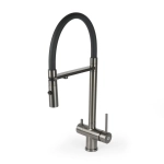 Смеситель для кухни DQ DA1462506Grey с подключением к фильтру питьевой воды, графит (10)