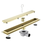 Желоб водоотводящий SAVOL S-DL01С-60 матовое золото, под плитку 60 см (6)