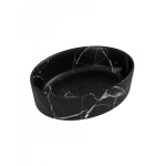 Раковина накладная Watersense Amelia 50 W00771 505х360х140 мм мрамор черный матовый