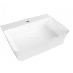 Раковина накладная Watersense Alina 55 W00775 555х410х140 мм с полочкой под смеситель, белая