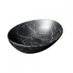 Раковина накладная Watersense Amelia 40 W00069 410х335х145 мм черный мрамор