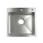 Мойка для кухни врезная G.lauf GL-5050 хром из нержавеющей стали, 50*50 см без сифона