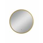 Зеркало D700 Mirgold LED ЗЛП5150 c бесконтактным сенсором, золотая окантовка