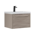 Тумба для ванны подвесная Gleam 60.1Y tpGLEAM60.1Y-25, амарок/дуб вотан м раковиной Prime 60 78857