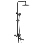 Душевая стойка со смесителем Wasser Zimmer ZM-7761-18H черная, изливом