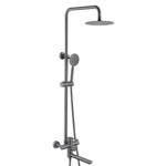 Душевая стойка со смесителем Wasser Zimmer ZM-7761-18Q графит, с изливом