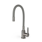 Смеситель для кухни Wasser Zimmer ZM-7781-2Q-757 графит, гибкий излив графит, SUS304 (12)