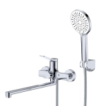 Смеситель для ванны GROSS AQUA Level 7590990C-35F с длинным изливом