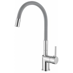 Смеситель для кухни LOFFREY LF84755-9, с гибким изливом, серый