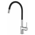 Смеситель для кухни LOFFREY LF84755-2, с гибким изливом, черный