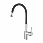 Смеситель для кухни LOFFREY LF84755-2, с гибким изливом, черный