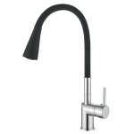 Смеситель для кухни LOFFREY LF84755-82, с гибким изливом, черный