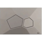 Кнопка механическая двойная OLI 890368 VORONOI матовый серый, пластик