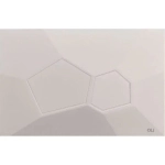 Кнопка механическая двойная OLI 890351 VORONOI белая, пластик