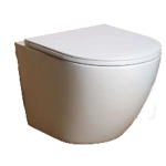 Унитаз подвесной безободковый торнадо Watersense Milana S Vortex W00079 49х37х36 см микролифт, дюропласт